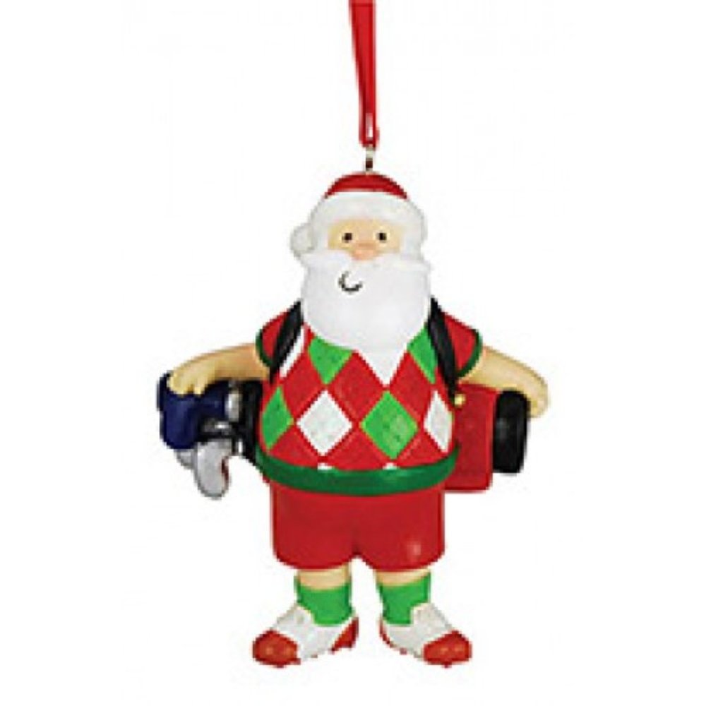 Cape Shore golpher  santa ornament